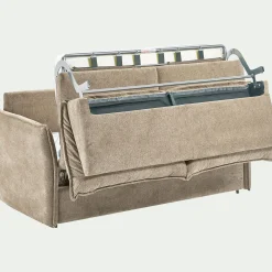 Canapé 4 Places*alinea Canapé 4 places convertible en tissu avec matelas densité 35kg/m3 - roucas Beige