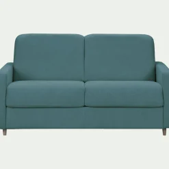 Canapé 3 Places*alinea Canapé 3 places convertible en tissu Stella densité 25kg/m3 - Bleu