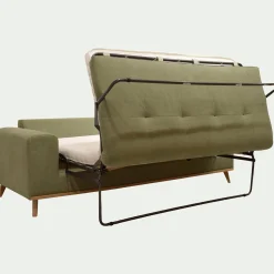 Canapé En Tissu|Canapé 3 Places*alinea Canapé 3 places conible en tissu Cosmo - kaki Vert