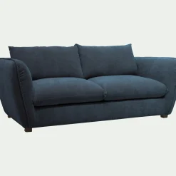 Canapé En Tissu|Canapé 3 Places*alinea Canapé 3 places convertible en tissu Nature - Bleu