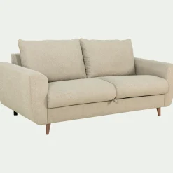 Canapé En Tissu|Canapé 3 Places*alinea Canapé 3 places convertible en tissu - alpilles Beige