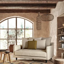 Canapé 2 Places*alinea Canapé 2 places convertible tissu mixte - alpilles Beige