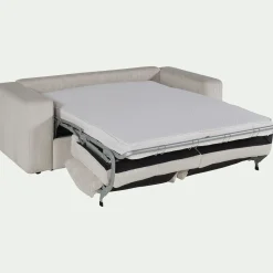 Canapé En Velours|Canapé 3 Places*alinea Canapé 3 places convertible en velours côtelé - roucas Beige