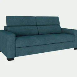 Canapé En Tissu|Canapé 3 Places*alinea Canapé 3 places convertible en tissu monclar avec accoudoirs 20cm - niolon Bleu