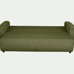 Canapé En Velours|Canapé 4 Places*alinea Canapé 4 places conible en velours côtelé - cèdre Vert