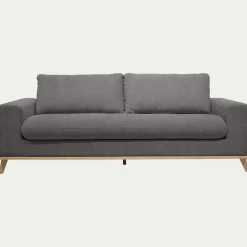 Canapé 4 Places*alinea Canapé 4 places convertible en tissu Storm - moyen Gris