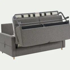 Canapé 3 Places*alinea Canapé 3 places convertible en tissu matelas densité 35kg/m3 - Gris anthracite