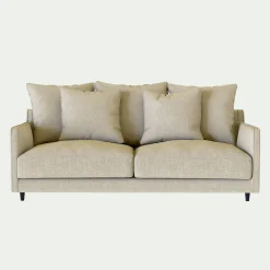 Canapé En Lin|Canapé En Tissu*alinea Canapé 3 places convertible tissu mixte - alpilles Beige
