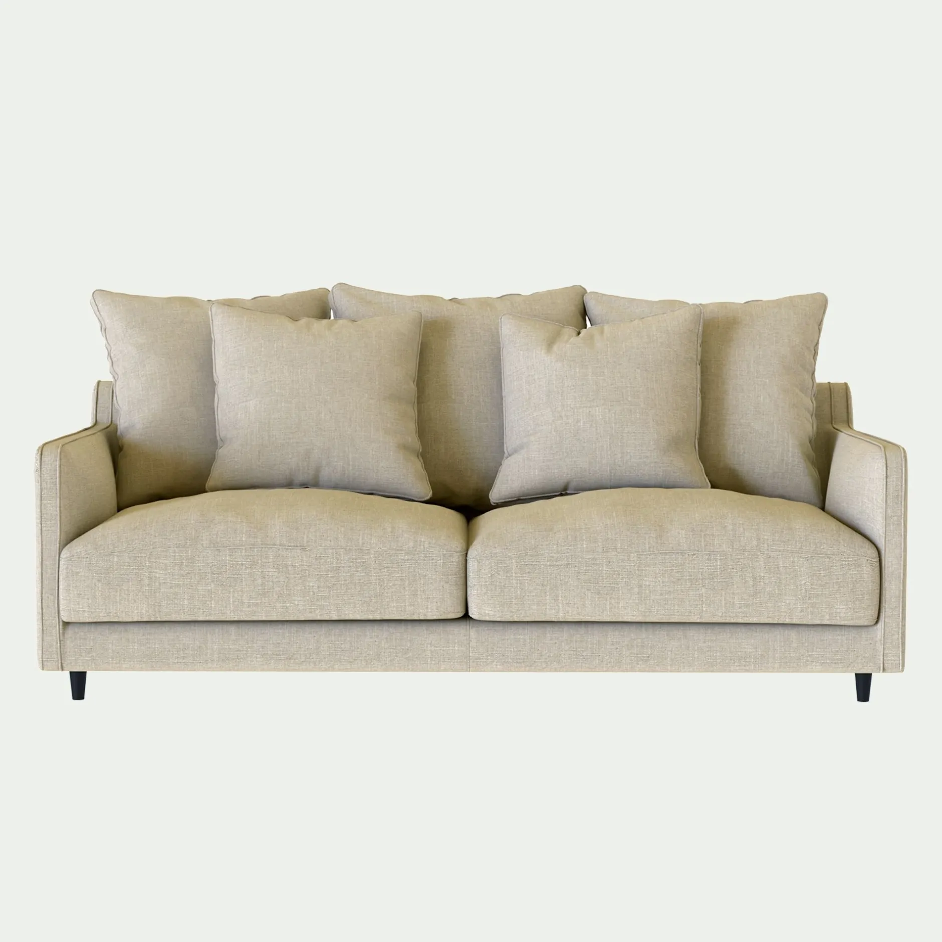 Canapé En Lin|Canapé En Tissu*alinea Canapé 3 places convertible tissu mixte - alpilles Beige