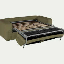 Canapé En Velours|Canapé 3 Places*alinea Canapé 3 places conible en velours côtelé - cèdre Vert