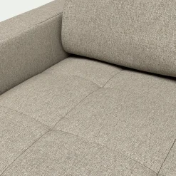 Canapé 3 Places*alinea Canapé 3 places convertible en tissus pop avec accoudoirs 15cm - Beige