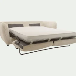 Canapé En Tissu|Canapé 3 Places*alinea Canapé 3 places convertible en tissu Nature - écru Blanc