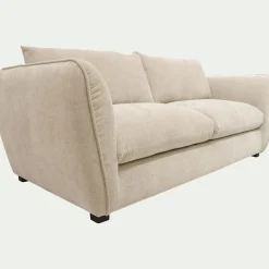 Canapé En Tissu|Canapé 3 Places*alinea Canapé 3 places convertible en tissu Nature - écru Blanc