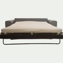 Canapé En Tissu|Canapé 3 Places*alinea Canapé 3 places convertible en tissu Storm - moyen Gris