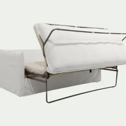 Canapé En Tissu|Canapé 3 Places*alinea Canapé 3 places convertible en tissu wind - écru Blanc