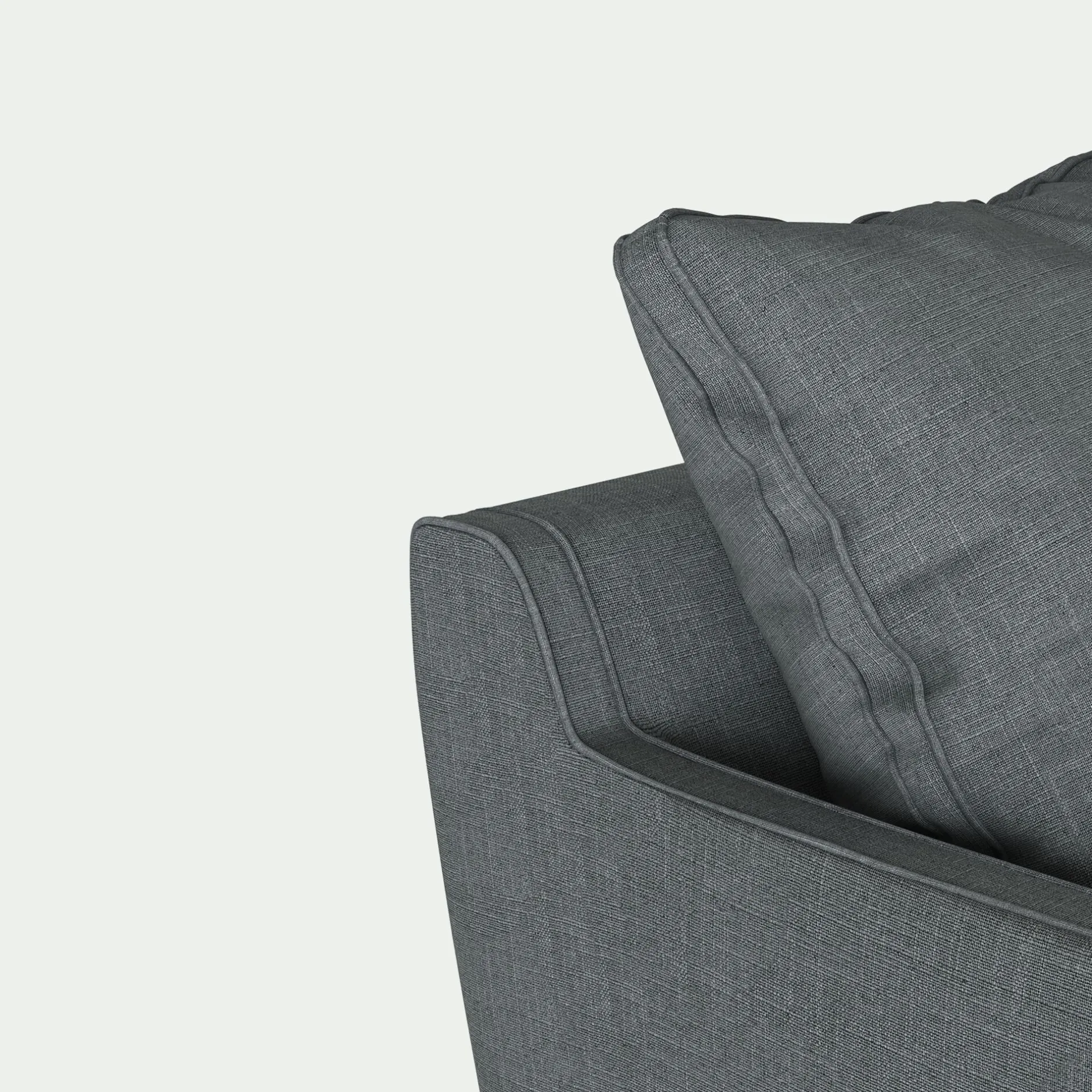 Canapé En Lin|Canapé En Tissu*alinea Canapé 3 places convertible tissu mixte - ardoise Gris