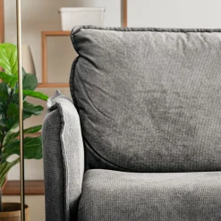 Canapé En Tissu|Canapé 4 Places*alinea Canapé 4 places convertible en tissu Sogno avec matelas densité 35kg/m3 - borie Gris