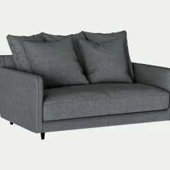 Canapé 2 Places*alinea Canapé 2 places convertible tissu mixte - ardoise Gris