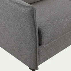 Canapé En Tissu|Canapé Convertible*alinea Canapé 3 places convertible en tissu Stella avec matelas densité 25kg/m3 - anthracite Gris