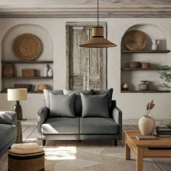 Canapé 2 Places|Petit Canapé*alinea Canapé 2 places convertible en tissu - restanque Gris