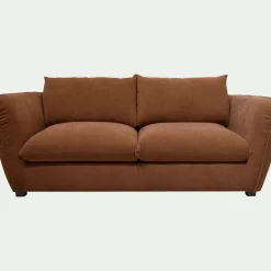 Canapé En Tissu|Canapé Convertible*alinea Canapé 3 places convertible en tissu Nature - brun rustrel Marron