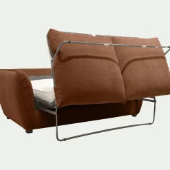Canapé En Tissu|Canapé Convertible*alinea Canapé 3 places convertible en tissu Nature - brun rustrel Marron