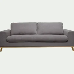 Canapé En Tissu|Canapé 4 Places*alinea Canapé 4 places convertible en tissu Crown - Gris restanque