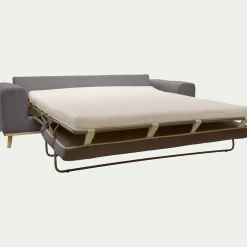 Canapé En Tissu|Canapé 4 Places*alinea Canapé 4 places convertible en tissu Crown - Gris restanque