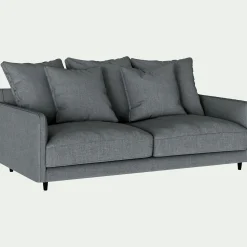 Canapé 3 Places*alinea Canapé 3 places convertible matelas Bultex tissu mixte - ardoise Gris