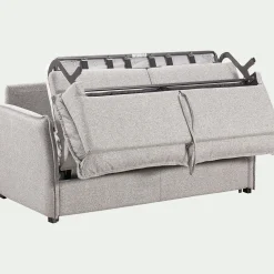 Canapé 3 Places*alinea Canapé 3 places convertible en tissu Sogno avec matelas densité 35kg/m3 - borie Gris