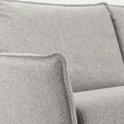 Canapé 3 Places*alinea Canapé 3 places convertible en tissu Sogno avec matelas densité 35kg/m3 - borie Gris