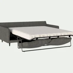 Canapé En Tissu|Canapé 3 Places*alinea Canapé 3 places droit convertible matelas Bultex tissu joint - restanque Gris