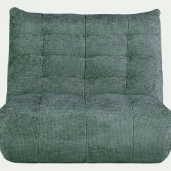 Canapé 2 Places*alinea Canapé 2 places fiixe en tissu chenille - Bleu calaluna