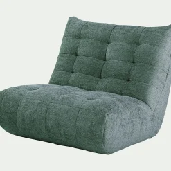 Canapé 2 Places*alinea Canapé 2 places fiixe en tissu chenille - Bleu calaluna