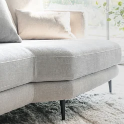 Canapé En Tissu|Canapé 5 Places*alinea Canapé 5 places fixe droit en tissu cannes - roucas Beige