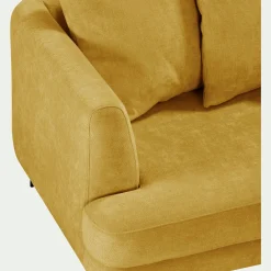 Canapé 5 Places*alinea Canapé 5 places fixe droit en tissu cannes - argan Jaune