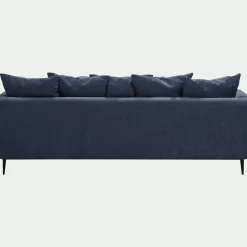 Canapé 5 Places*alinea Canapé 5 places fixe droit en tissu cannes - autan Bleu