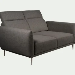 Canapé 2 Places*alinea Canapé 2 places fixe en tissu avec fonction avance-recul - Gris restanque