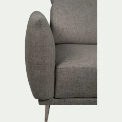 Canapé 2 Places*alinea Canapé 2 places fixe en tissu avec fonction avance-recul - Gris restanque