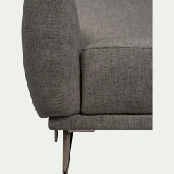 Canapé 2 Places*alinea Canapé 2 places fixe en tissu avec fonction avance-recul - Gris restanque