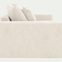 Canapé 3 Places*alinea Canapé 3 places fixe en tissu doux tramé - Beige