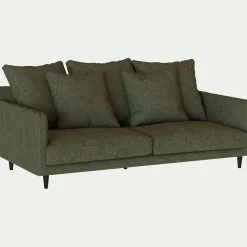 Canapé 3 Places*alinea Canapé 3 places fixe en tissu joint - cèdre Vert