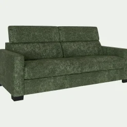 Canapé 3 Places|Canapé Fixe*alinea Canapé 3 places fixe en tissu Genesis avec accoudoirs 15cm - cèdre Vert
