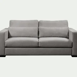 Canapé 3 Places*alinea Canapé 3 places fixe en tissu Bloq - clair Gris