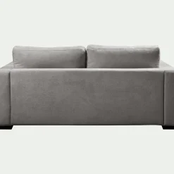 Canapé 3 Places*alinea Canapé 3 places fixe en tissu Bloq - clair Gris