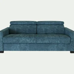 Canapé Fixe|Canapé Droit*alinea Canapé 3 places fixe en tissu Genesis avec accoudoirs 15cm - figuerolles Bleu