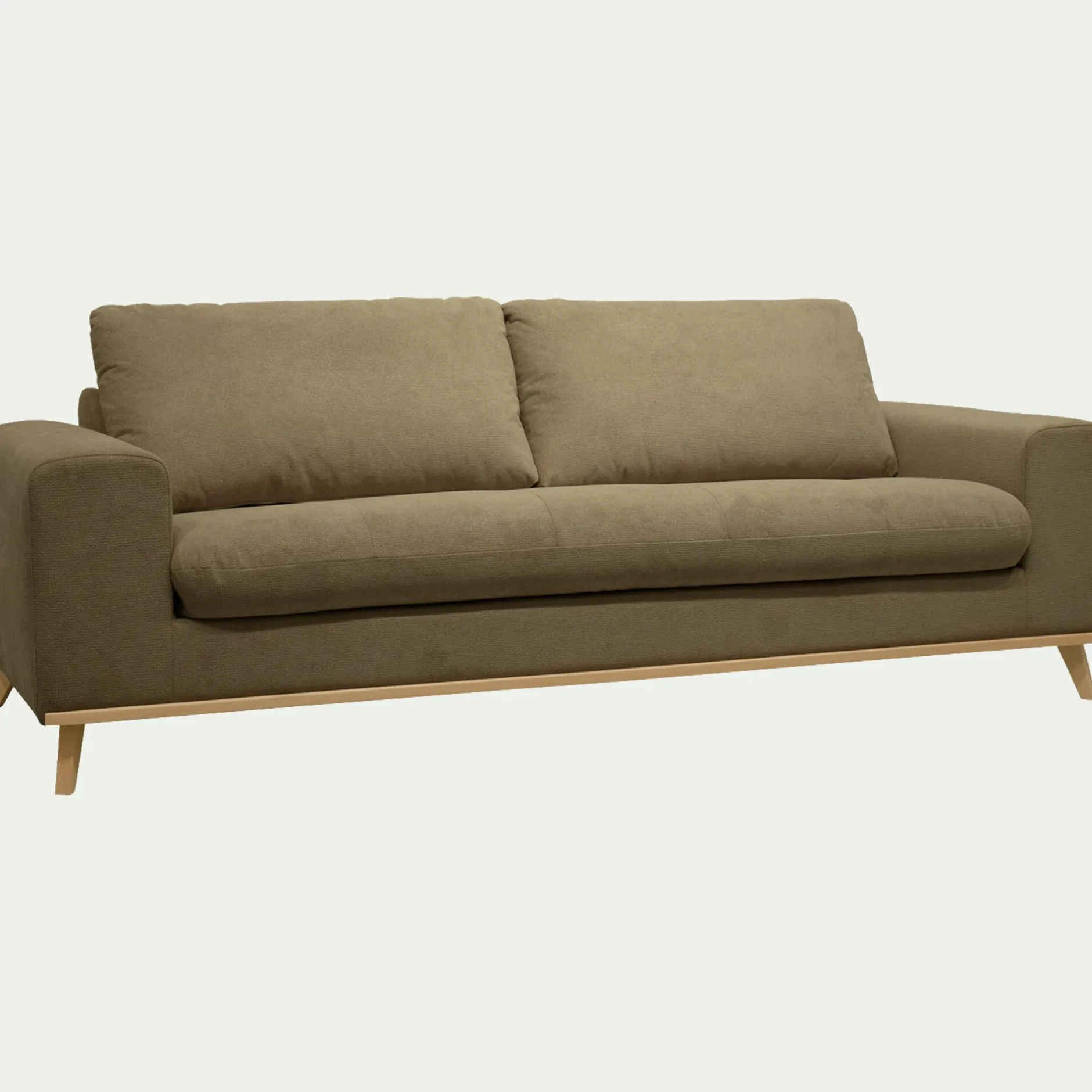 Canapé 4 Places*alinea Canapé 4 places fixe en tissu Crown - cèdre Vert