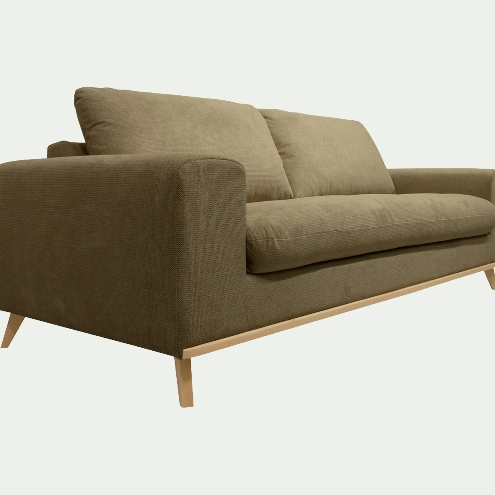 Canapé 4 Places*alinea Canapé 4 places fixe en tissu Crown - cèdre Vert