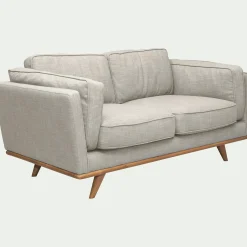 Canapé En Lin|Canapé En Tissu*alinea Canapé 2 places fixe en tissu Beige