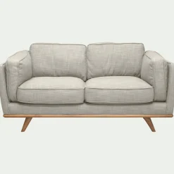 Canapé En Lin|Canapé En Tissu*alinea Canapé 2 places fixe en tissu Beige